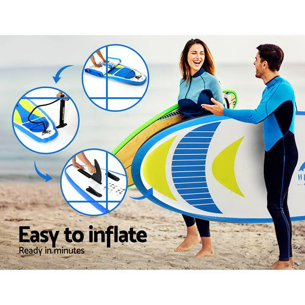 11ft Inflatable SUP Board Set, 185kg Capacity, Weisshorn