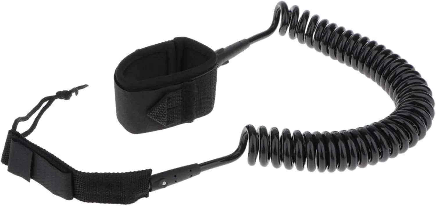 11ft/12ft Coiled Surfboard Leash SUP Leg Rope Stand Up Paddle Board Leg Leash(12FT)