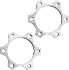 2pcs Bike Freewheel Threaded Hubs Disk 44mm Brake Rotor 6 Bolt Flange Adapter with 12 Screws