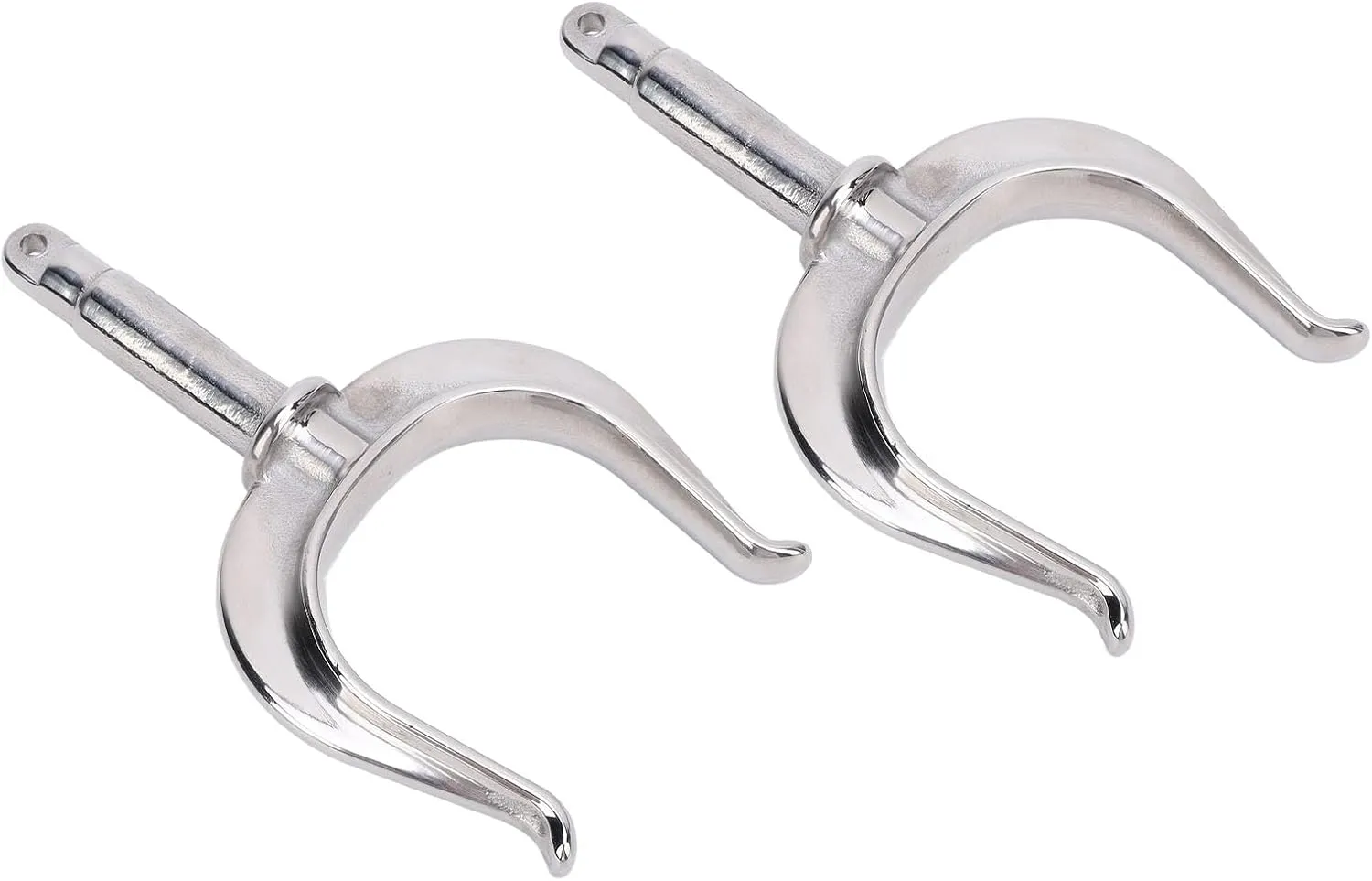 2PCS Boat Oar Lock, Boat Row Lock Heavy Duty Universal Fit 1/2in Shaft 316 Stainless Steel Oarlock for Marine Water Raft Kayak