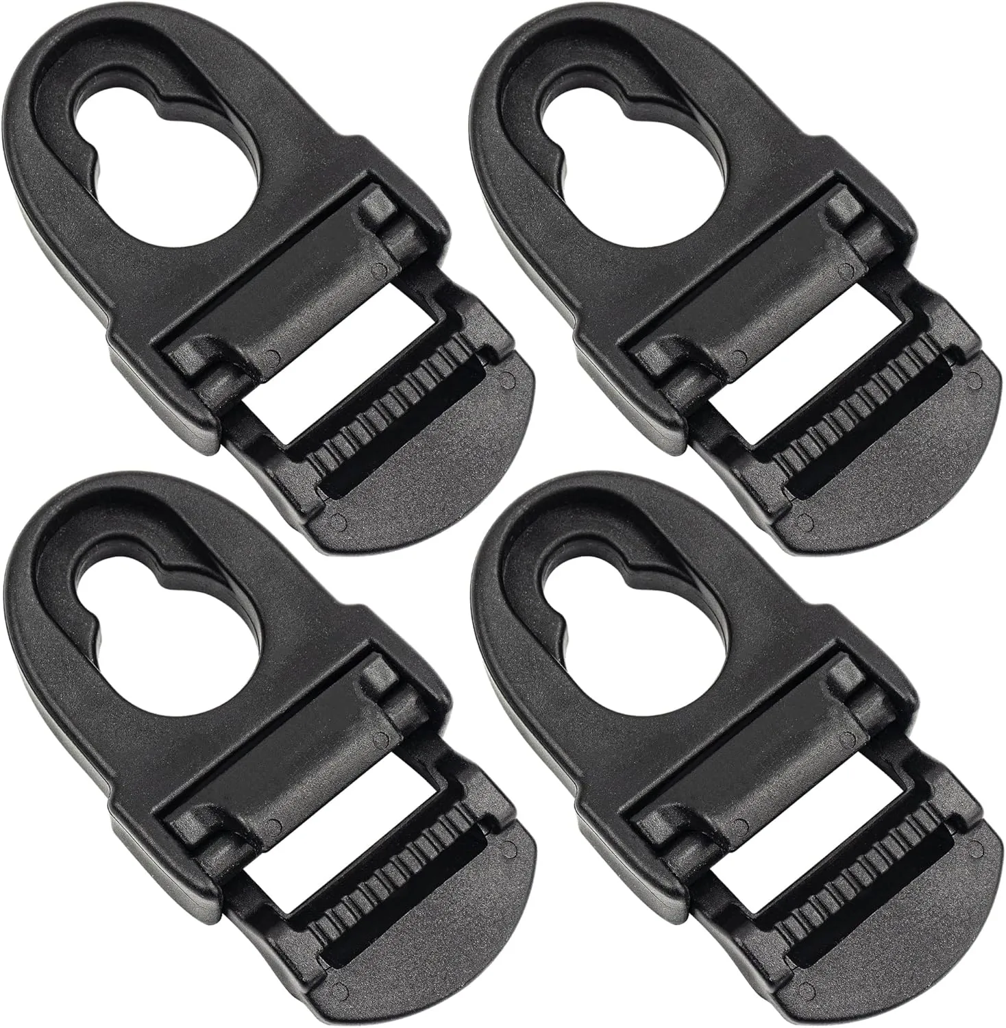 4 Sets Kayak Seat Clips and Hooks, Kayak Replacement Parts Compatible with Lifetime Emotion, Kayak Accessories (Black)