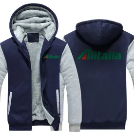 ALITALIA AIRLINES  JACKETS FLEECE SWEATSHIRT