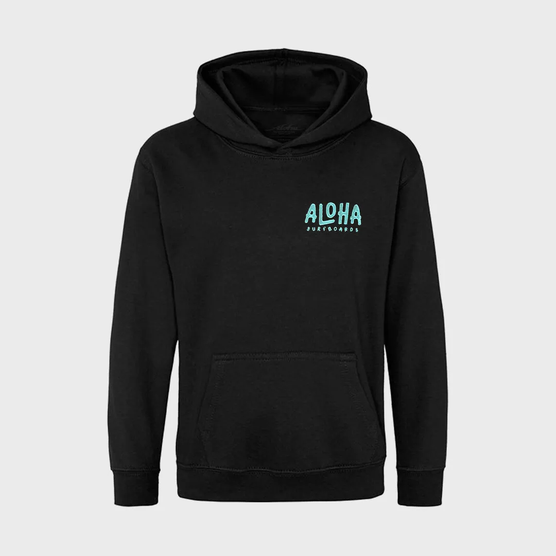 Aloha Surfboards Kids Hoodie - Black
