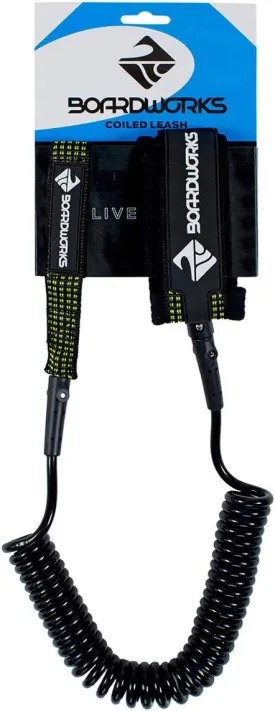 Boardworks Ankle Surf and SUP Leash | Premium Standup Paddleboard Leash | Surfboard Leash with 5mm - 9mm Urethane Cord | 6' - 11'