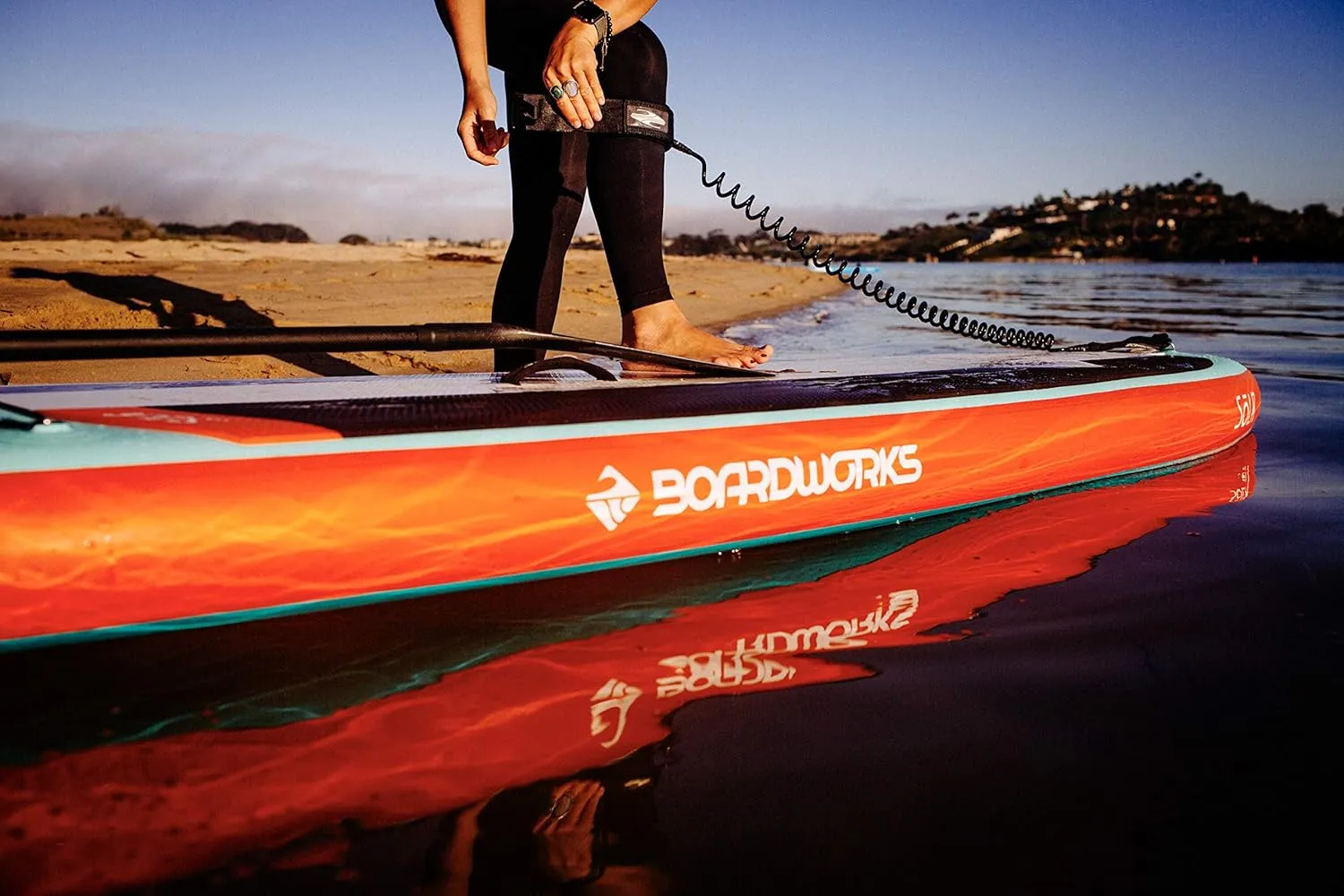Boardworks Ankle Surf and SUP Leash | Premium Standup Paddleboard Leash | Surfboard Leash with 5mm - 9mm Urethane Cord | 6' - 11'