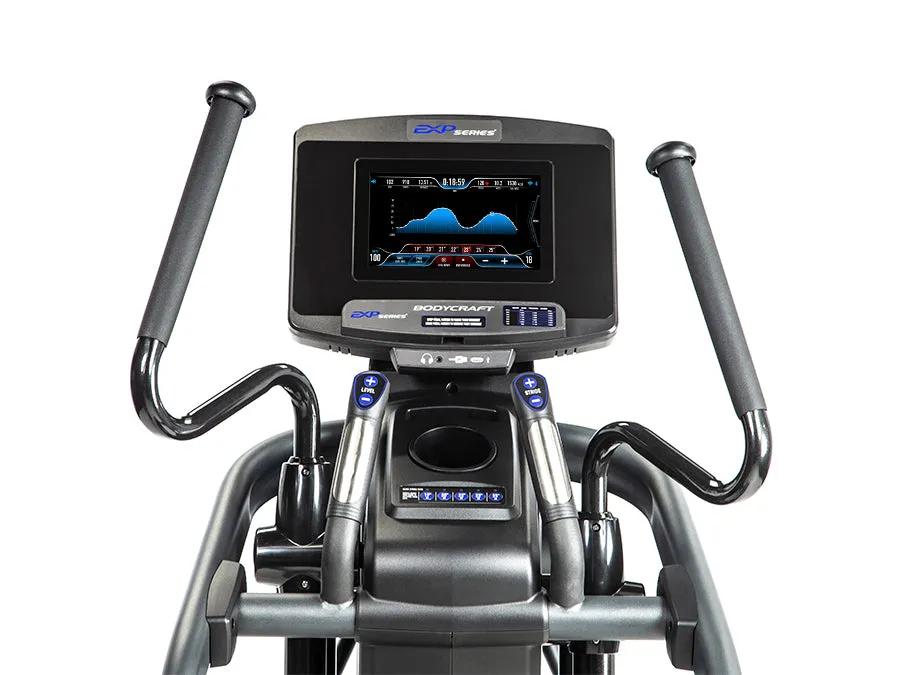 BodyCraft E1200 10" Touchscreen Adjustable-Stride Elliptical