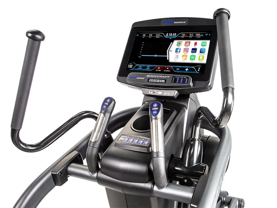 BodyCraft E1200 16" Touchscreen Adjustable-Stride Elliptical