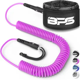 BPS New Zealand Ultralite Coil SUP Leash Paddleboard Ankle Leash, 10ft Coiled Legrope Strap Quick Release Tab Longboard Surfboard Stand-up Paddleboard Accessories