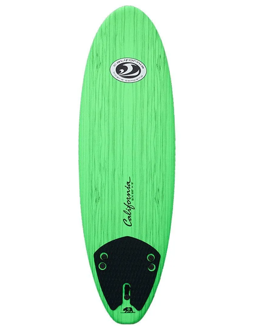 California Board Company CBC Mini Mal Soft Surfboard 6ft - Green Wood Grain