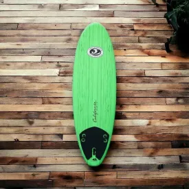 California Board Company CBC Mini Mal Soft Surfboard 6ft - Green Wood Grain