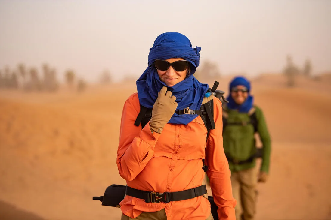 Desert Trekking Anti-UV Gloves DESERT 900 BROWN