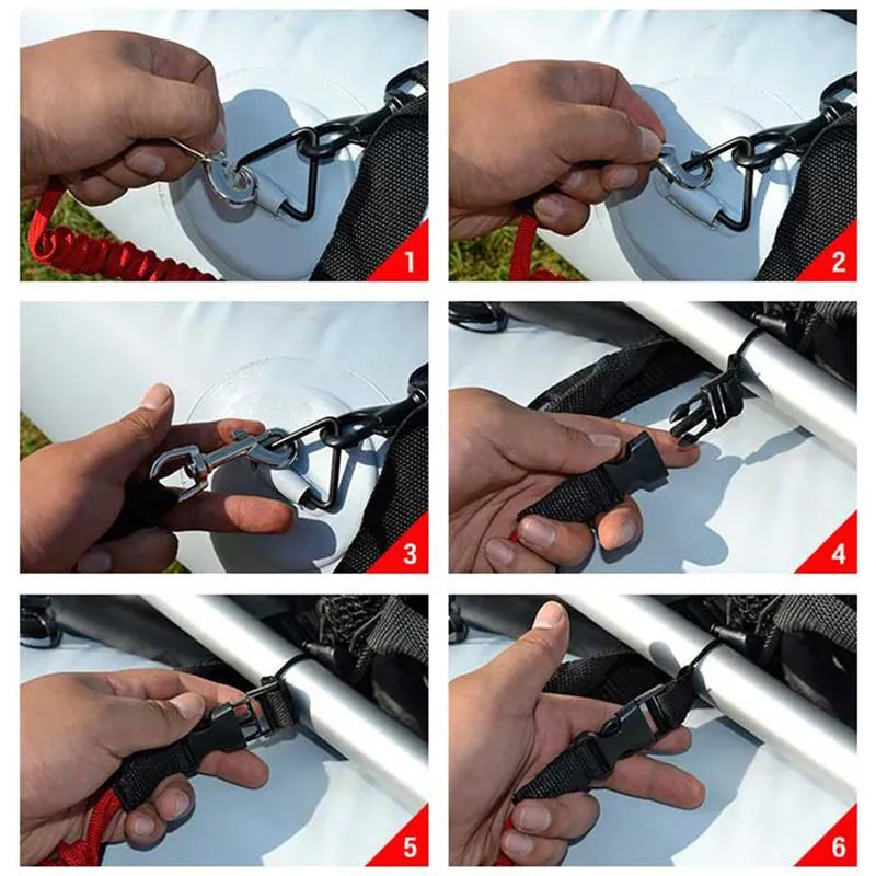 Elastic Kayak Canoe Paddle Leash