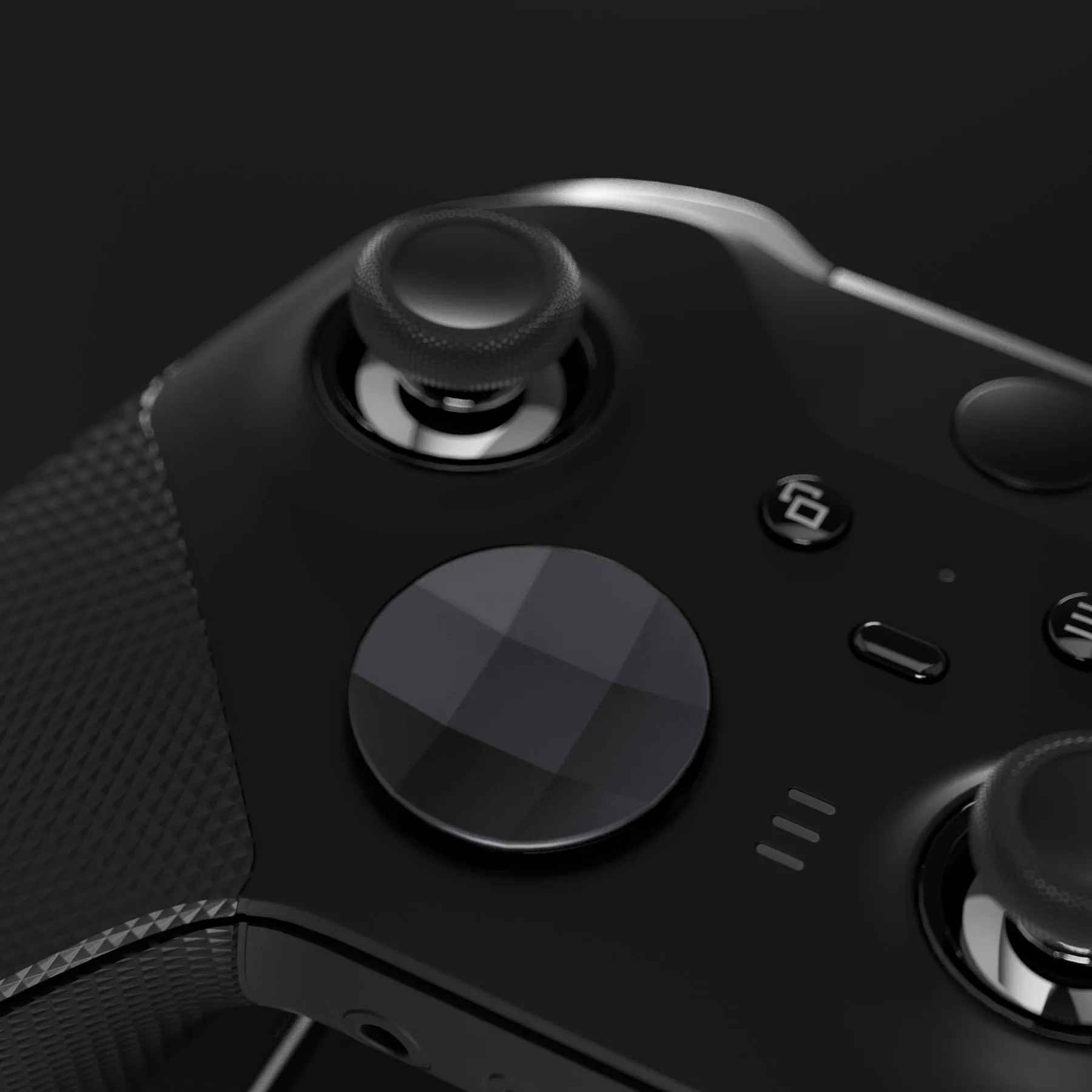 eXtremeRate 6 in 1 Metallic Black Replacement Magnetic Stainless Steel Back Paddles For Xbox Elite & Elite Series 2 Controller - IL501