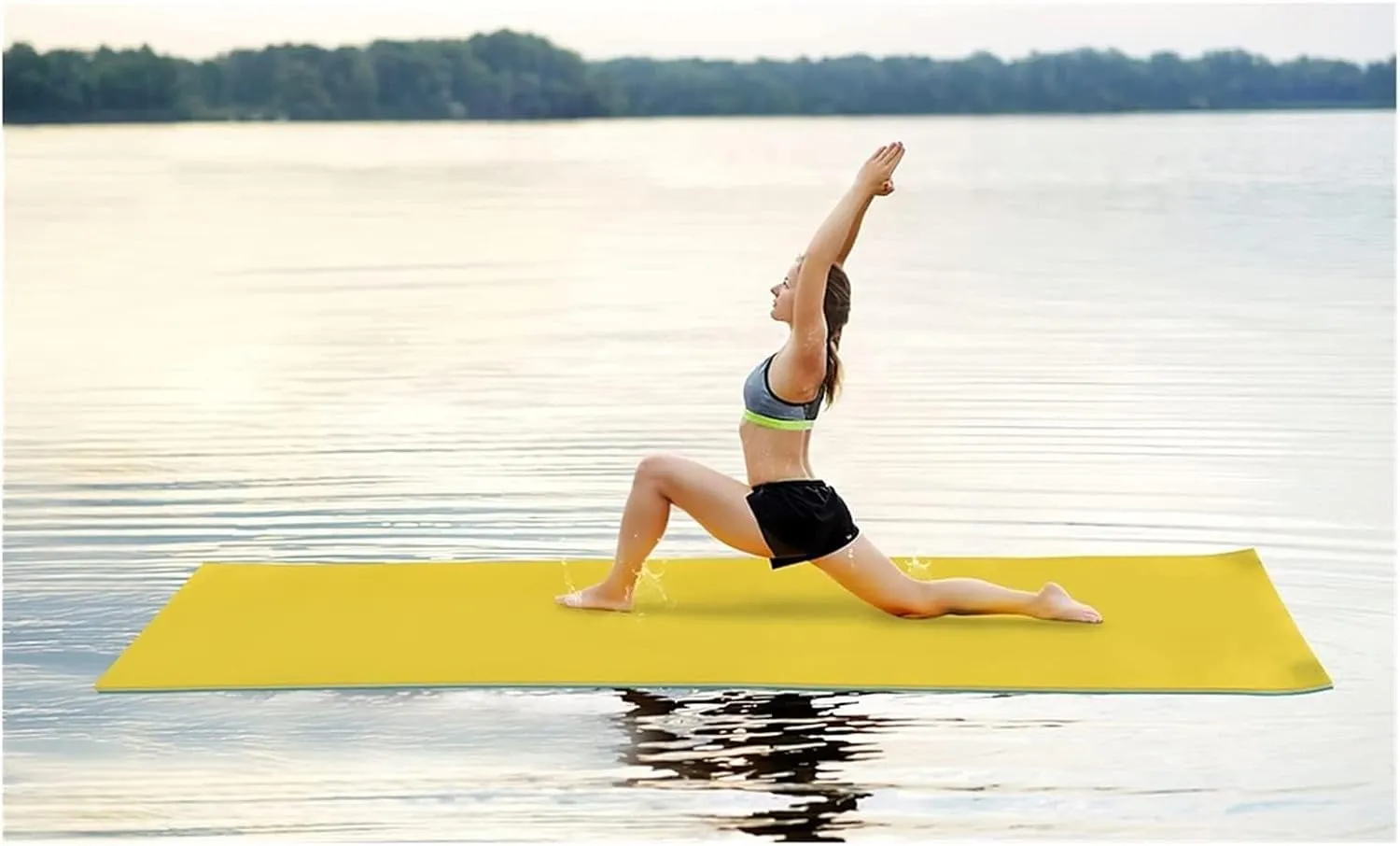 Floating Water Mat, Lily Pad Floating Mat, 3-Layer Foam Water Floating Pad for Water Recreation and Relaxing, Thick and Durable Water Activities Mat