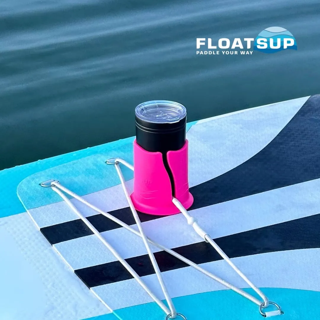 Floatsup Cup Paddle Board and Kayak Drink Holder Neon Pink