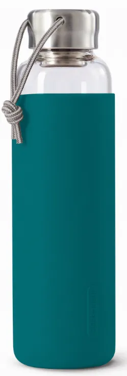 Glass Water Bottle w/ Protective Sleeve 20 fl oz
