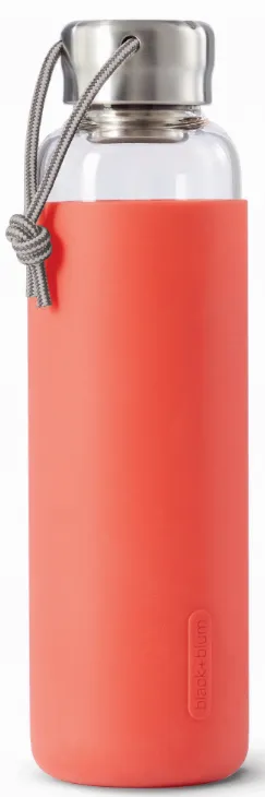 Glass Water Bottle w/ Protective Sleeve 20 fl oz