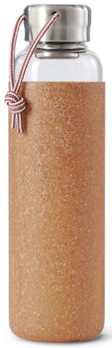 Glass Water Bottle w/ Protective Sleeve 20 fl oz