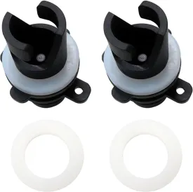 GRABOTE 2 PCS Plastic Paddle Board Pump Nozzle Replacements W/ 3 Gaskets Replacement Hose Attachments Compatible for Most Electric Sup Pump Comes with Inner Threaded Hose and Connection Parts