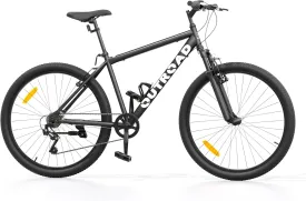 Hardtail Mountian Bikes with 7/21 Speeds Drivetrain, 26 Inch Wheel Mountian Bicycles with Front Suspension, Widened Frame Commuting Bikes with V/Dual Disc Brakes