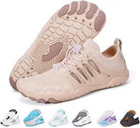 Hike Barefoot Water Shoes for Women Men, Quick-Dry Aqua Footwear Breathable Non-Slip Wide Toe Shoe for Beach Swim River Pool Lake Hiking Kayaking Surfing