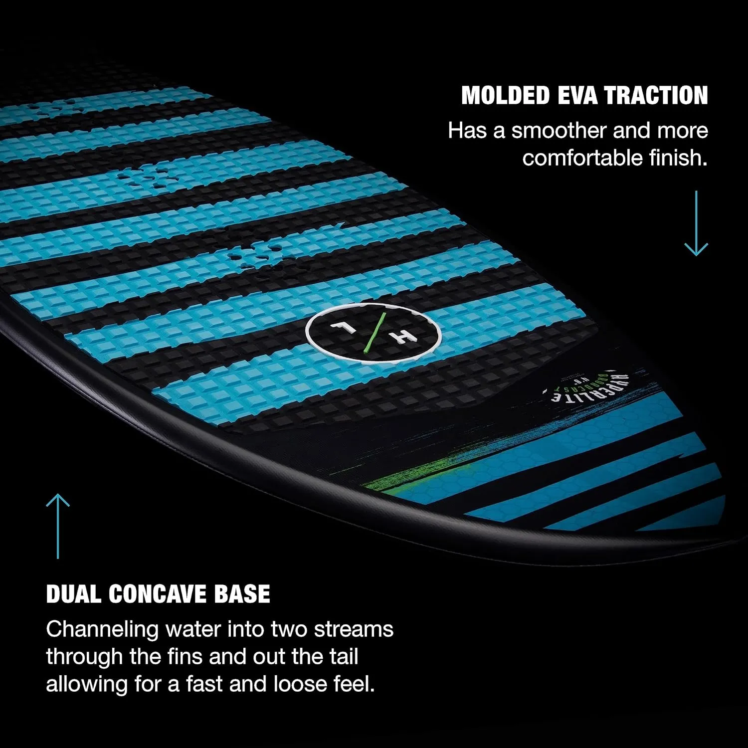 Hyperlite Broadcast Wakesurfer - Wakesurf Board Endorsed by Shaun Murray - Great for All Wake Surfers, from Beginners to Intermediate Riders