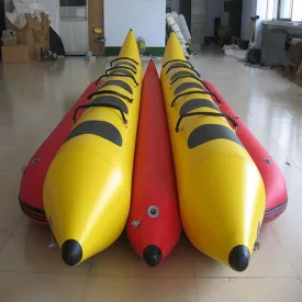 Inflatable Banana Boat, 10-Person Inflatable Water Banana Boat, Large Inflatable Water Toy Facility, Water Yacht Tow Boat