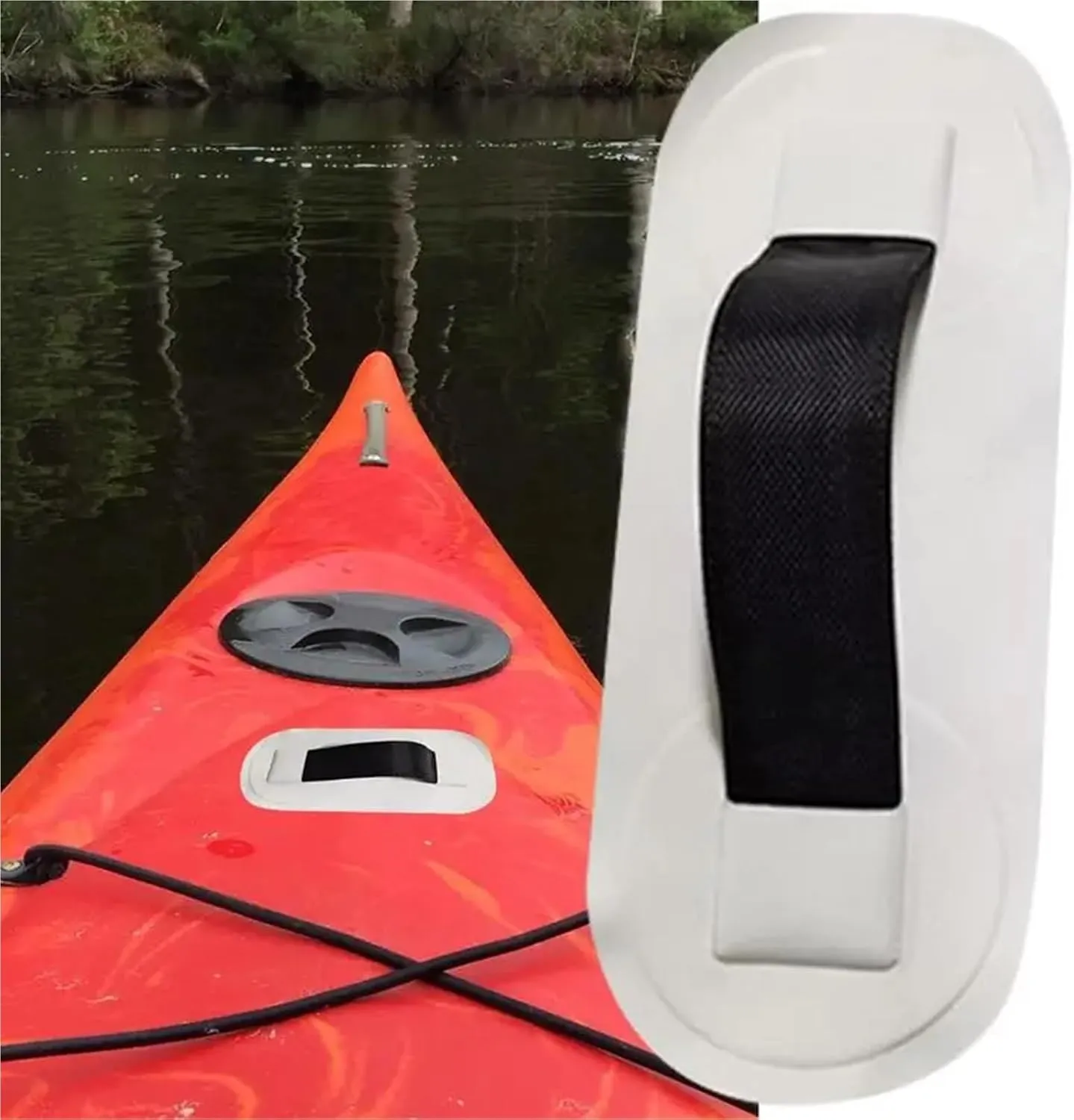 Kayak Handle 10pcs PVC Handle Grab Inflatable Kayak Seat with Armrest Handle for Dinghies Canoes Rafts and Surfboards for Kayak Canoe Boat