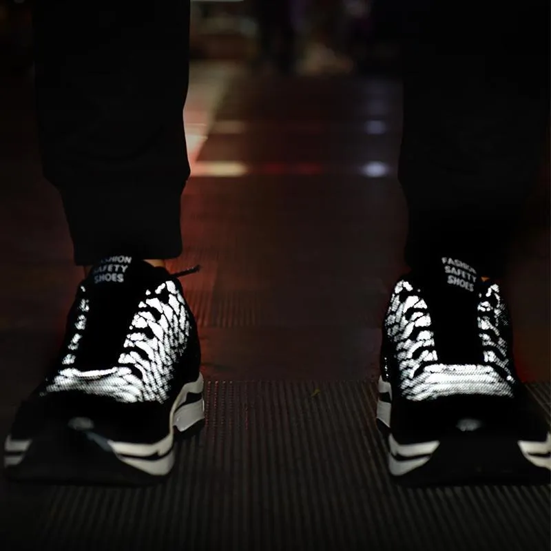 Men Casual Reflective Sneakers