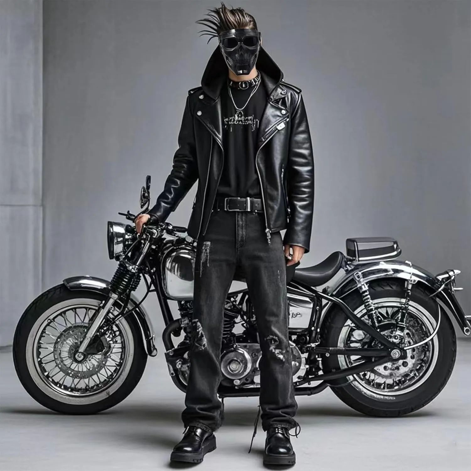 Motorcycle Face Mask Full Face,Dirt Bike Goggles Motocross, ATV, Offroad, Riding Racing Goggles For Men Women