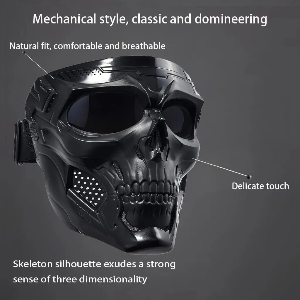 Motorcycle Face Mask Full Face,Dirt Bike Goggles Motocross, ATV, Offroad, Riding Racing Goggles For Men Women
