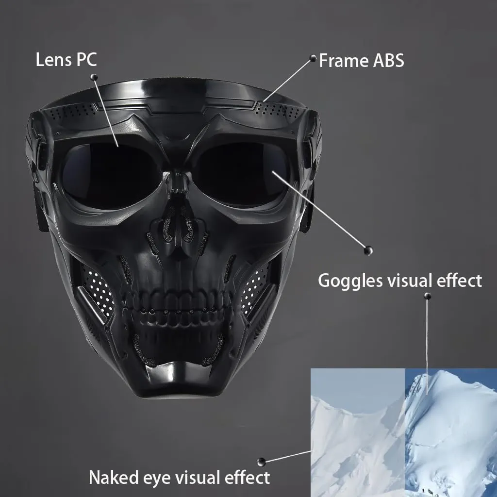 Motorcycle Face Mask Full Face,Dirt Bike Goggles Motocross, ATV, Offroad, Riding Racing Goggles For Men Women
