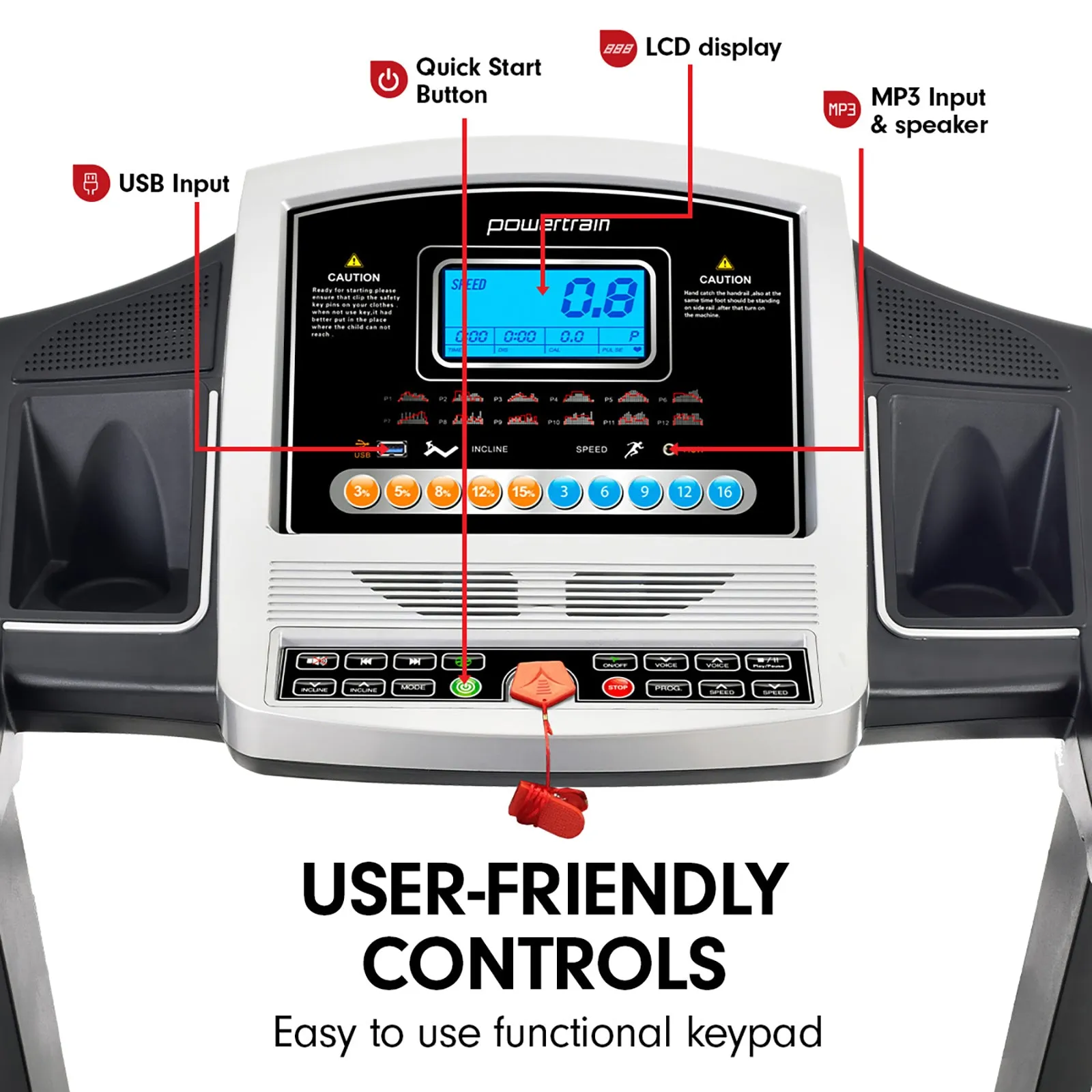 Powertrain MX2 Foldable Treadmill