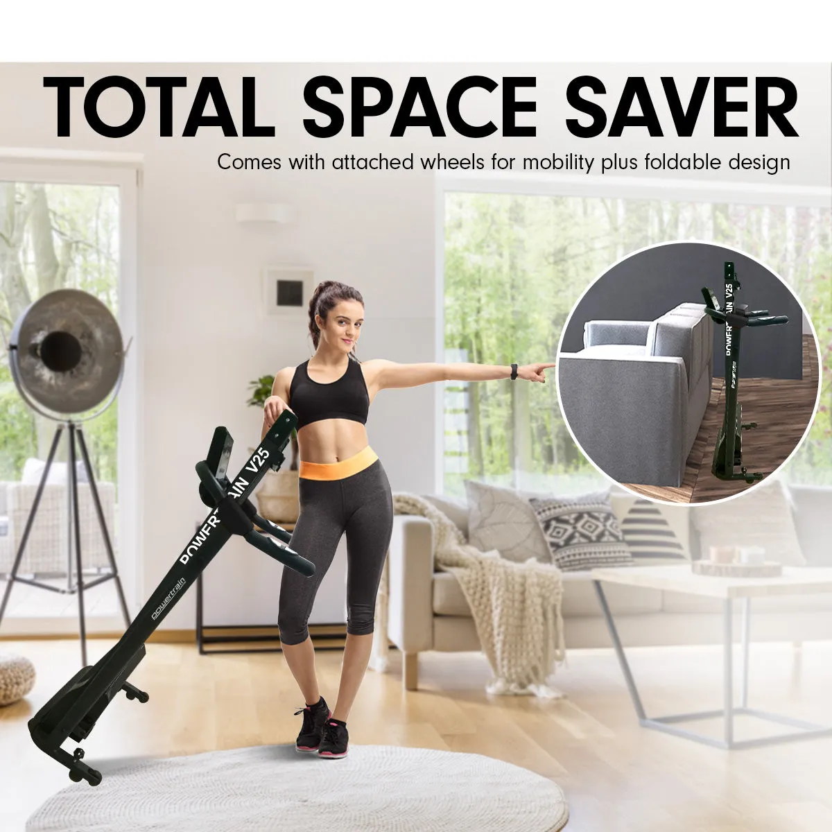 Powertrain V25 Foldable Treadmill