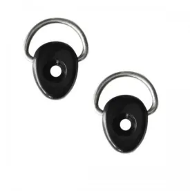 Ruk Stainless Steel D-Ring on Nylon Base Pair