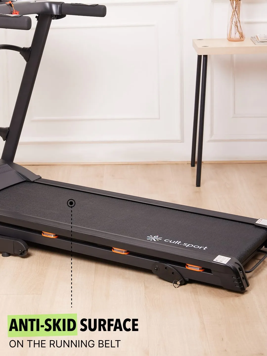 Smartrun Cairo 4 HP Peak Treadmill | 3-level Manual-Incline & Massager | Max Weight-110kg | Max Speed-14.8kmph (6 months extended warranty only on Cultsport.com)