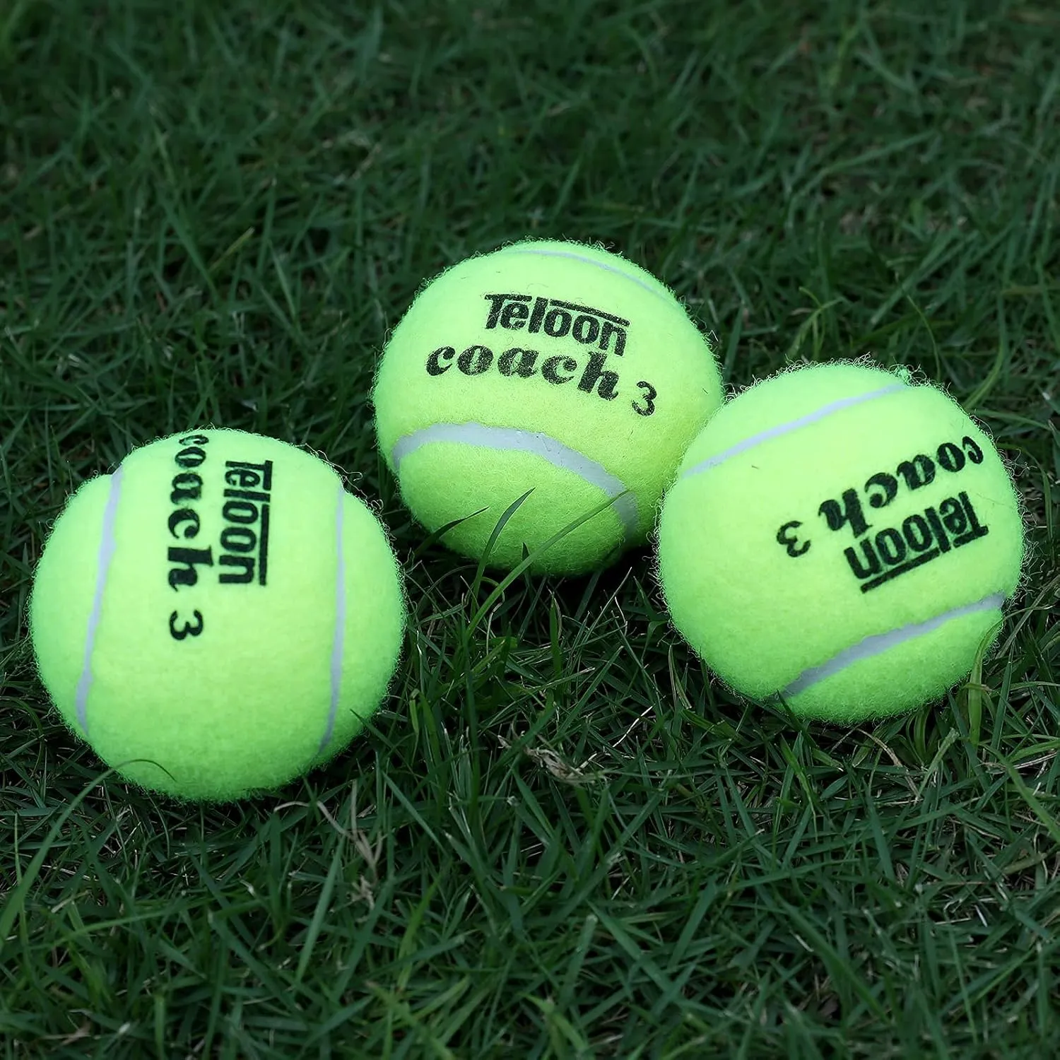 Teloon Pressure Training Tennis Balls-12 or 18 Count-Mesh Carry Bag?? Colors AvailablePressureless Training Exercise Tennis Balls for Beginners.