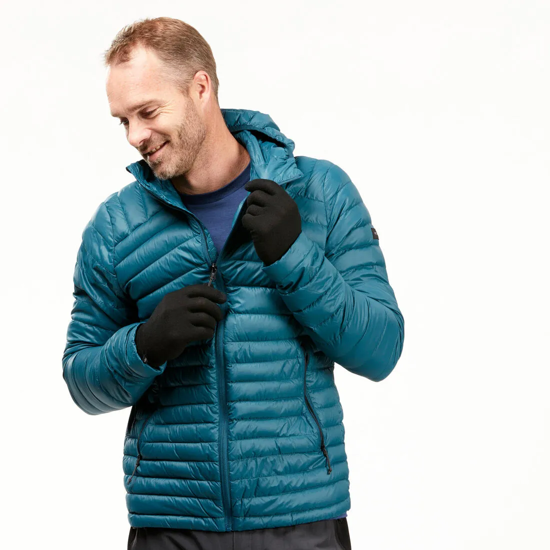 Unisex Mountain Trekking Touchscreen-Compatible Liner Gloves Trek 500