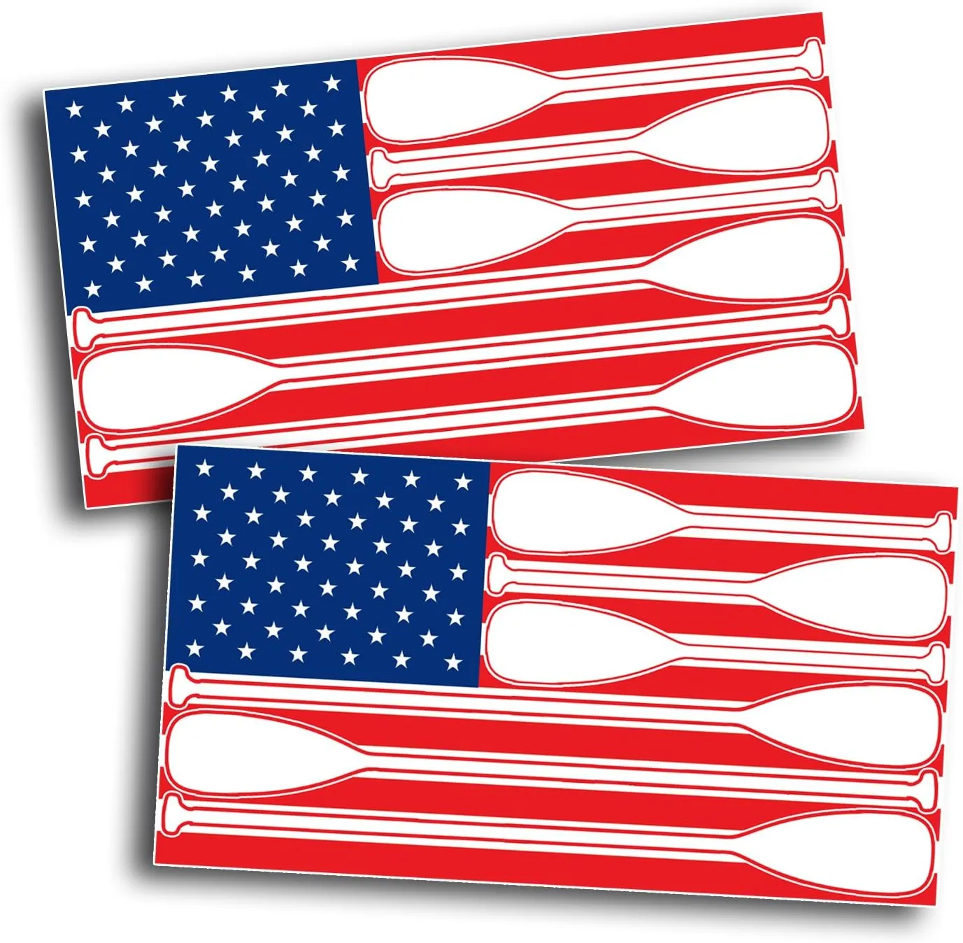 USA American Flag Decal Sticker SUP Paddle Board Canoe Kayak Yak Vinyl Graphic Boat Water Salt Ocean Lake