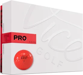 Vice Pro Golf Balls, Neon Red