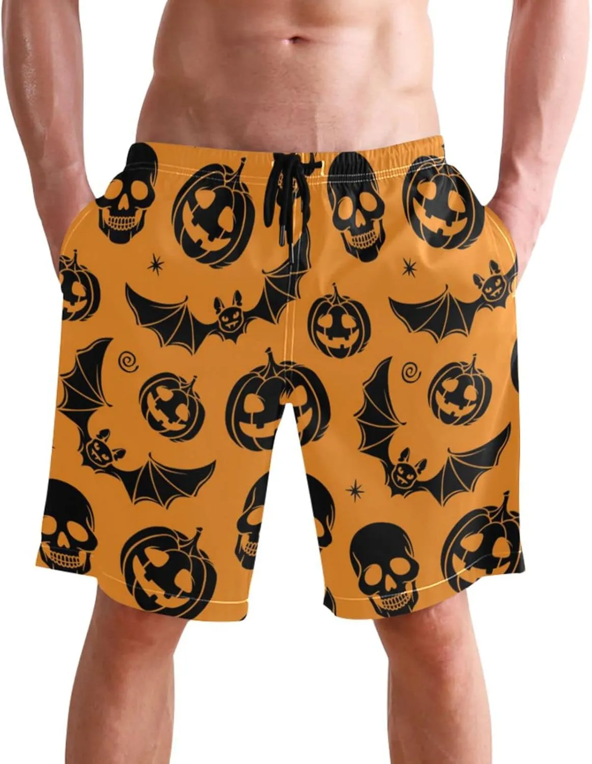 visesunny Men's Novelty Beach Shorts Quick Dry Swimwear Sports Running Swim Board Shorts