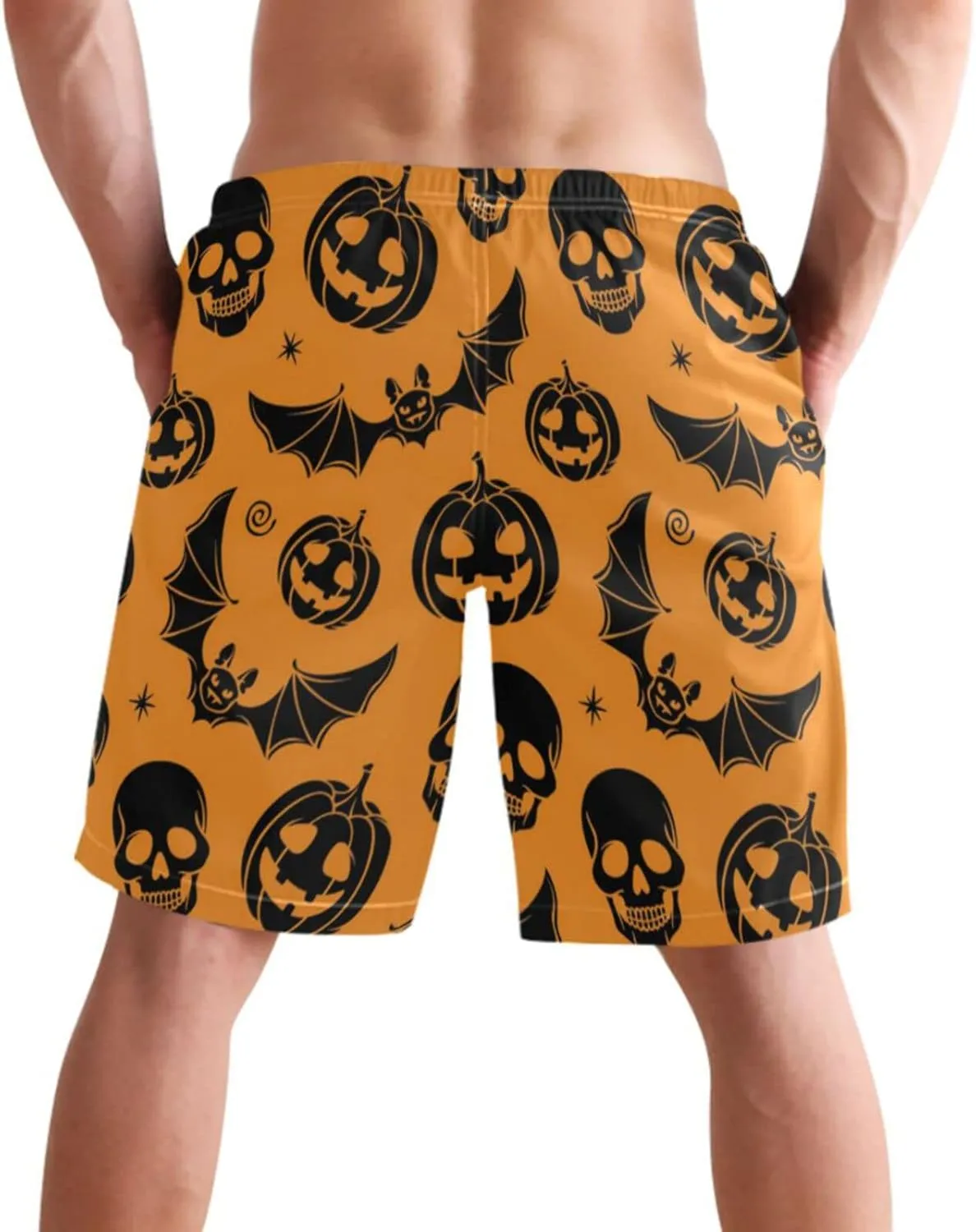 visesunny Men's Novelty Beach Shorts Quick Dry Swimwear Sports Running Swim Board Shorts