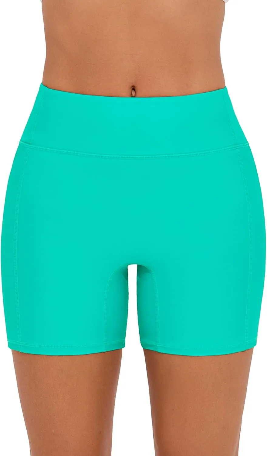 Women's Swim Shorts High Waisted Bathing Suit Bottoms UPF 50  Board Shorts Swimsuit Tankini Boy Shorts with Liner