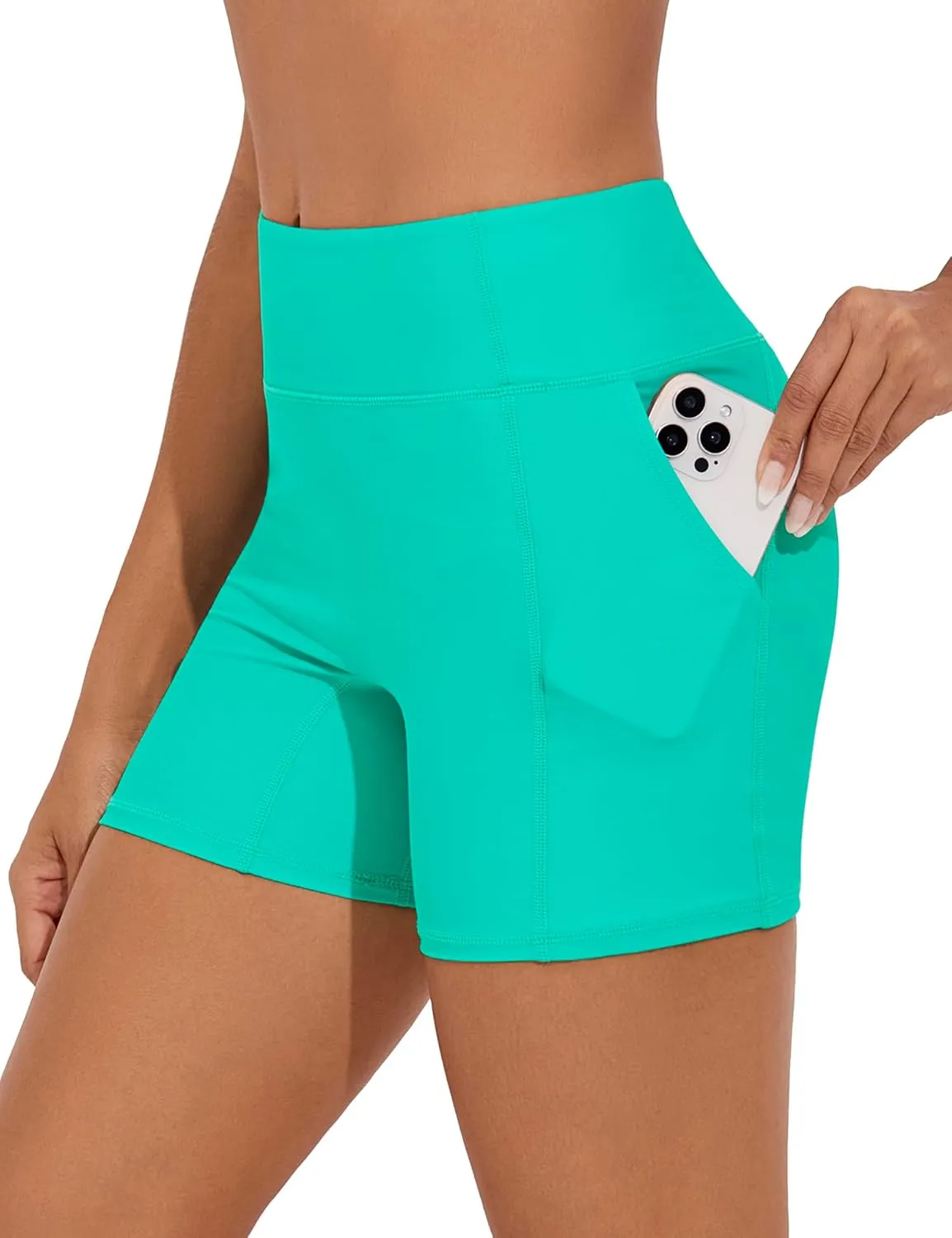 Women's Swim Shorts High Waisted Bathing Suit Bottoms UPF 50  Board Shorts Swimsuit Tankini Boy Shorts with Liner