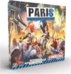 Zombicide:PariZ Board Game Expansion - Bastille-Day Campaign Set in Iconic Paris Locations! Cooperative Tabletop Miniatures Strategy Game, Ages 14 , 1-6 Players, 1 Hour Playtime, Made by CMON